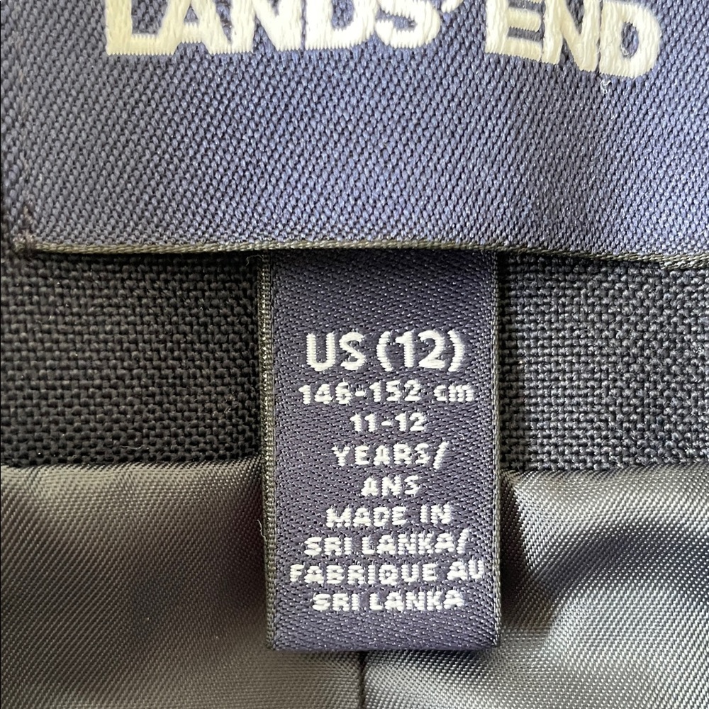Lands' End Classic Girl’s Navy Blazer with Gold Buttons size 12 - Picture 6 of 7